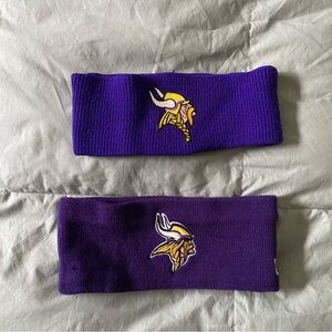 Women’s winter Minnesota Vikings headband x 2